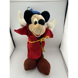 vintage Sorcerer Mickey Mouse plushwalt Disney World 14' Inch